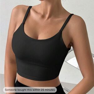 Dazy solid backless sports bra
